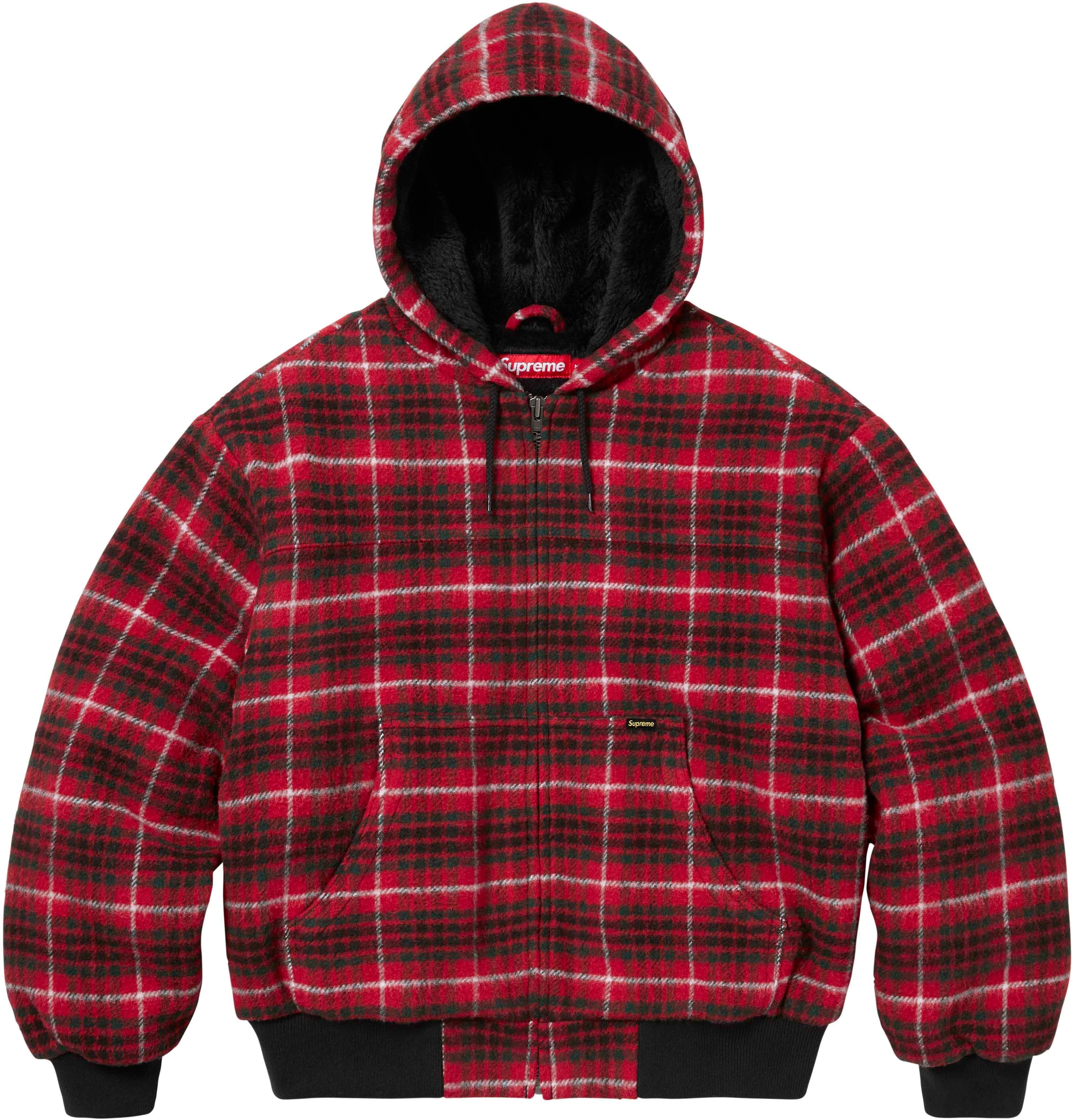 Plaid Wool Hooded Work Jacket view 12